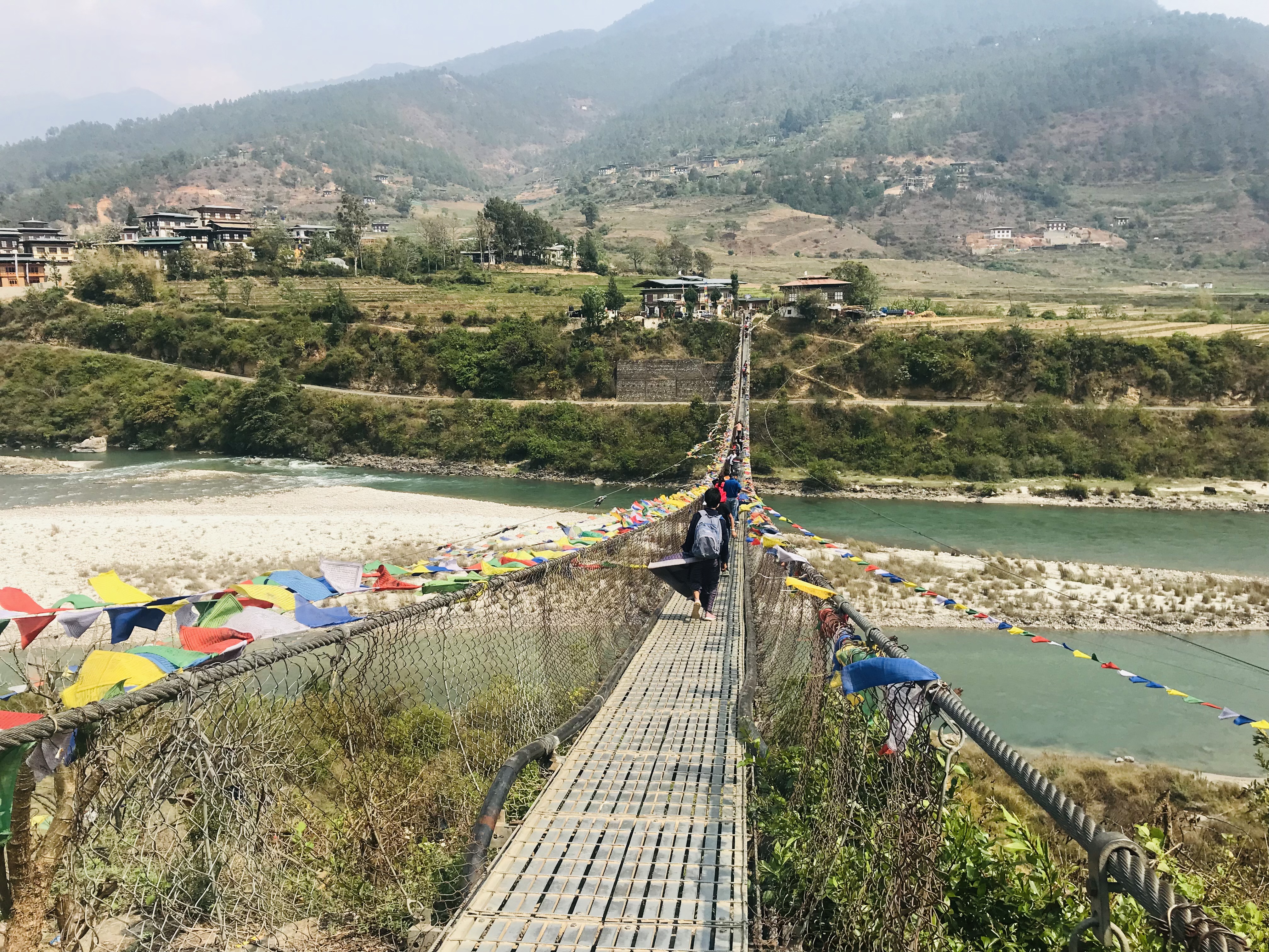 Suspension Bridge, Punakha, Bhutan