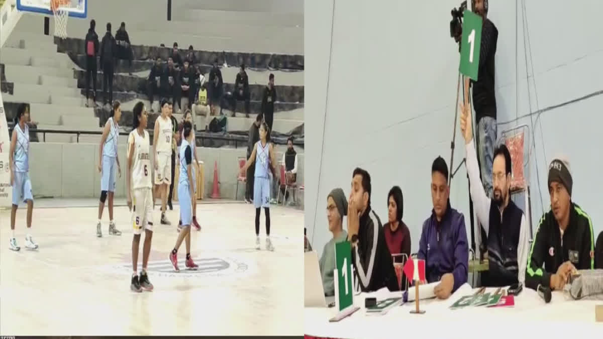 Teams from 34 states broke the record on the occasion of the 73rd National Basketball Championship in Ludhiana