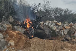 indian air force trainee plane crash in medak of telangana