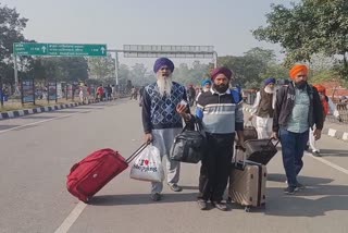 Sikh pilgrims  celebrate the birth anniversary of Sri Guru Nanak Dev Ji returned back.