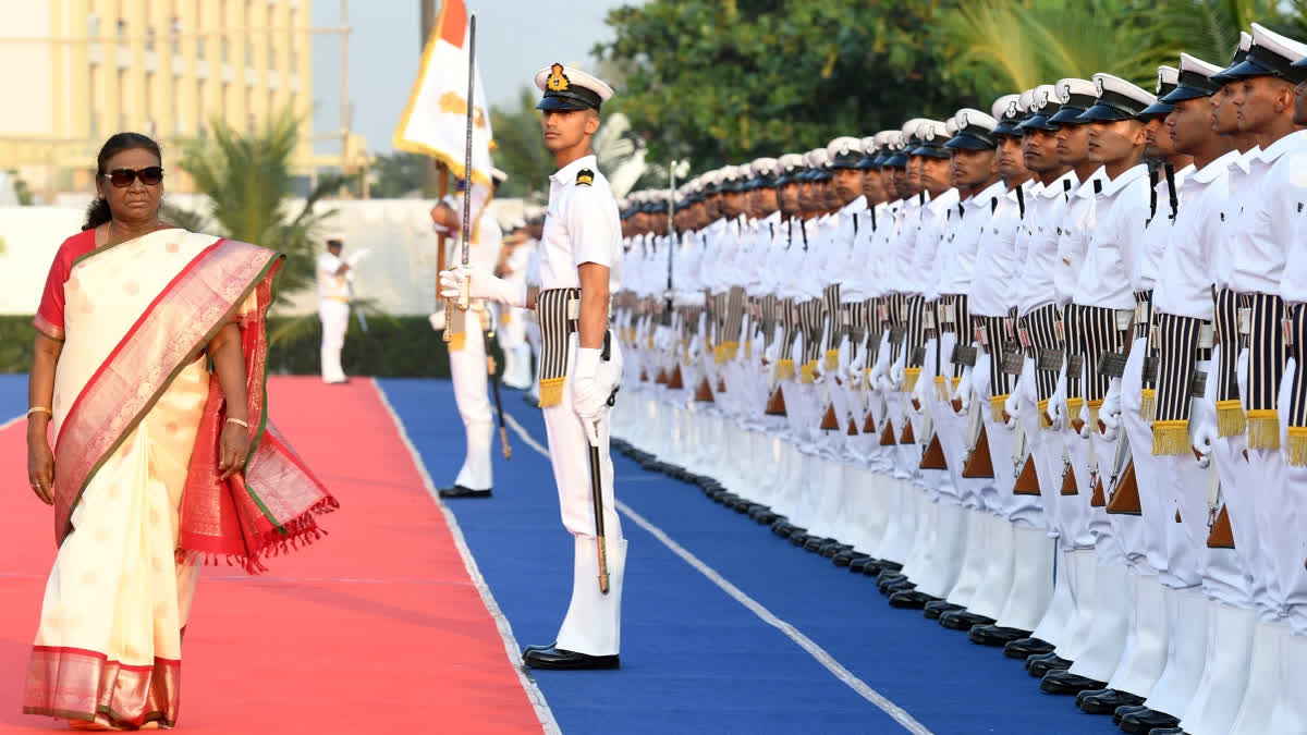 Indian Navy Will Continue To Ensure Maritime Security Of Nation: President Murmu