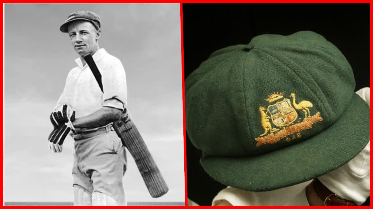 DON BRADMAN LATEST NEWS  DON BRADMAN TEST CAP  ഡോൺ ബ്രാഡ്‌മാൻ  ബാഗി ഗ്രീൻ തൊപ്പി