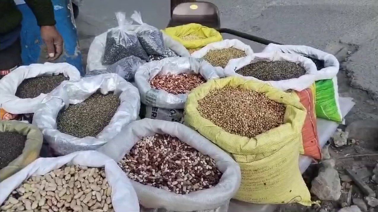 Harshmani Joshi Selling Organic Pulses