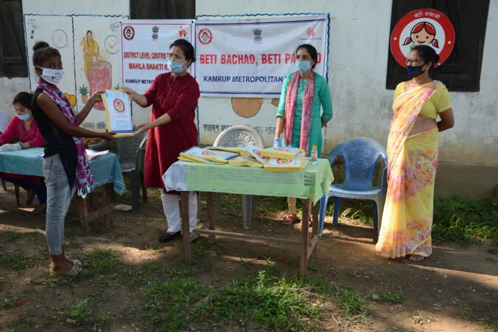 Sanitary napkin distribute in Guwhati jorabat area