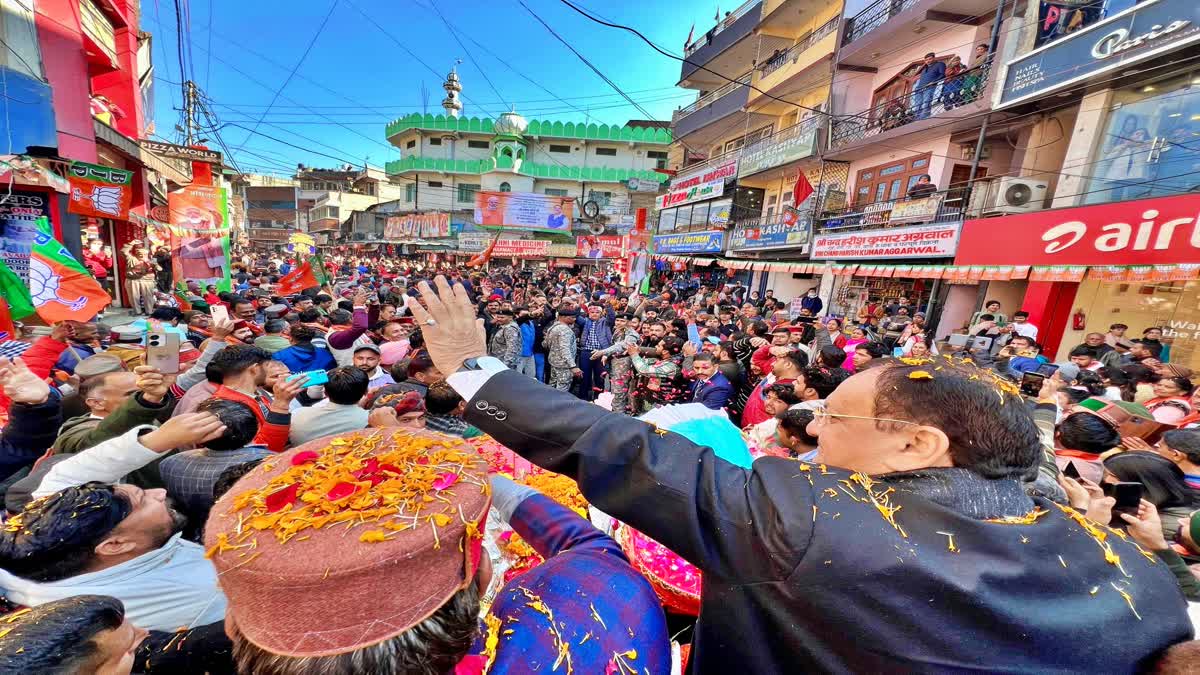 jp nadda road show solan