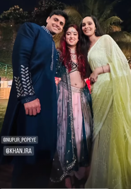 ira khan and nupur shikhare Wedding Reception