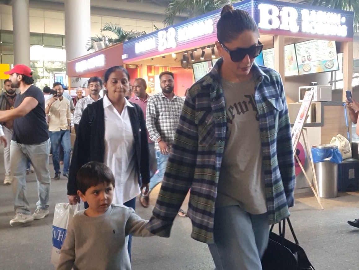 Saif return to Mumbai from Swiss vacay