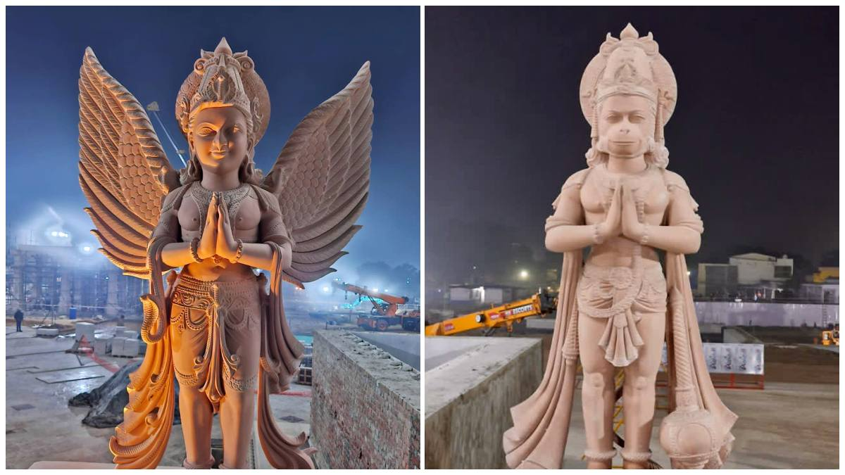 Ram Temple Trust release latest pictures of Lord Hanuman and Garuda statue