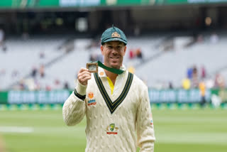 David Warner Baggy Green  AUS vs PAK Sydney Test  ഡേവിഡ് വാര്‍ണര്‍ തൊപ്പി  ബാഗി ഗ്രീന്‍ വാര്‍ണര്‍