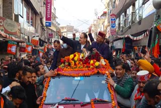 Jagat Prakash Nadda road show in solan