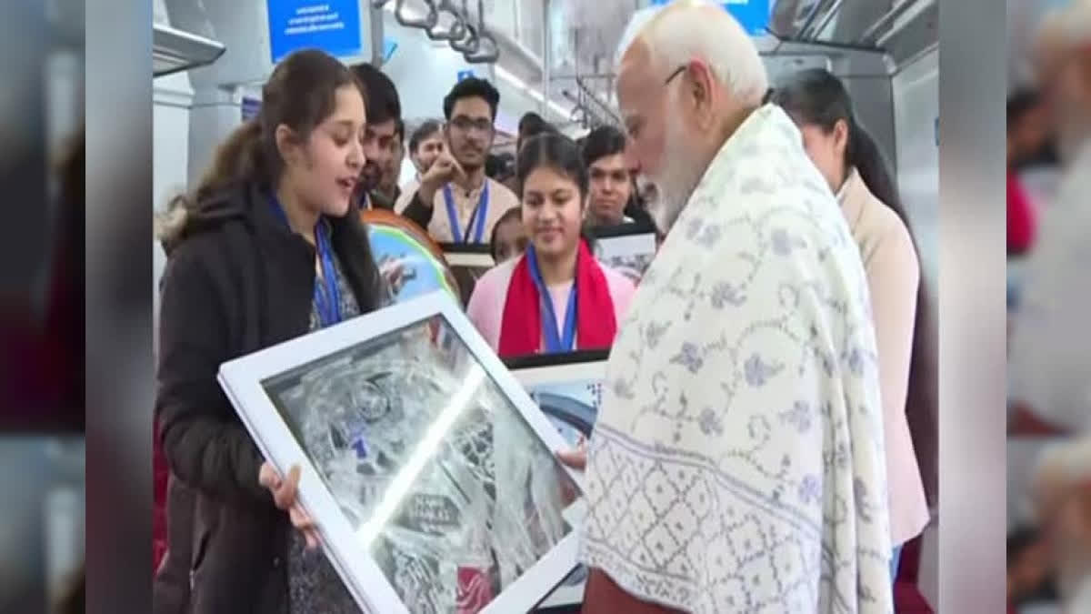 PM Modi Interacts With Kids During Namo Bharat Train Inauguration Ride