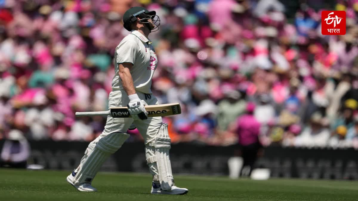 Steve Smith out on 9999 Runs