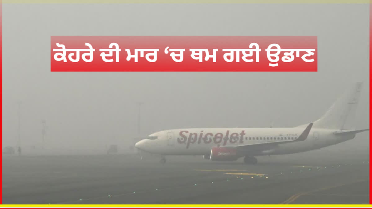 10 flights cancelled due to fog at Srinagar airport - FLIGHTS DELAYED FOG