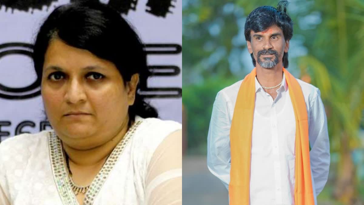 Anjali Damania and Manoj Jarange