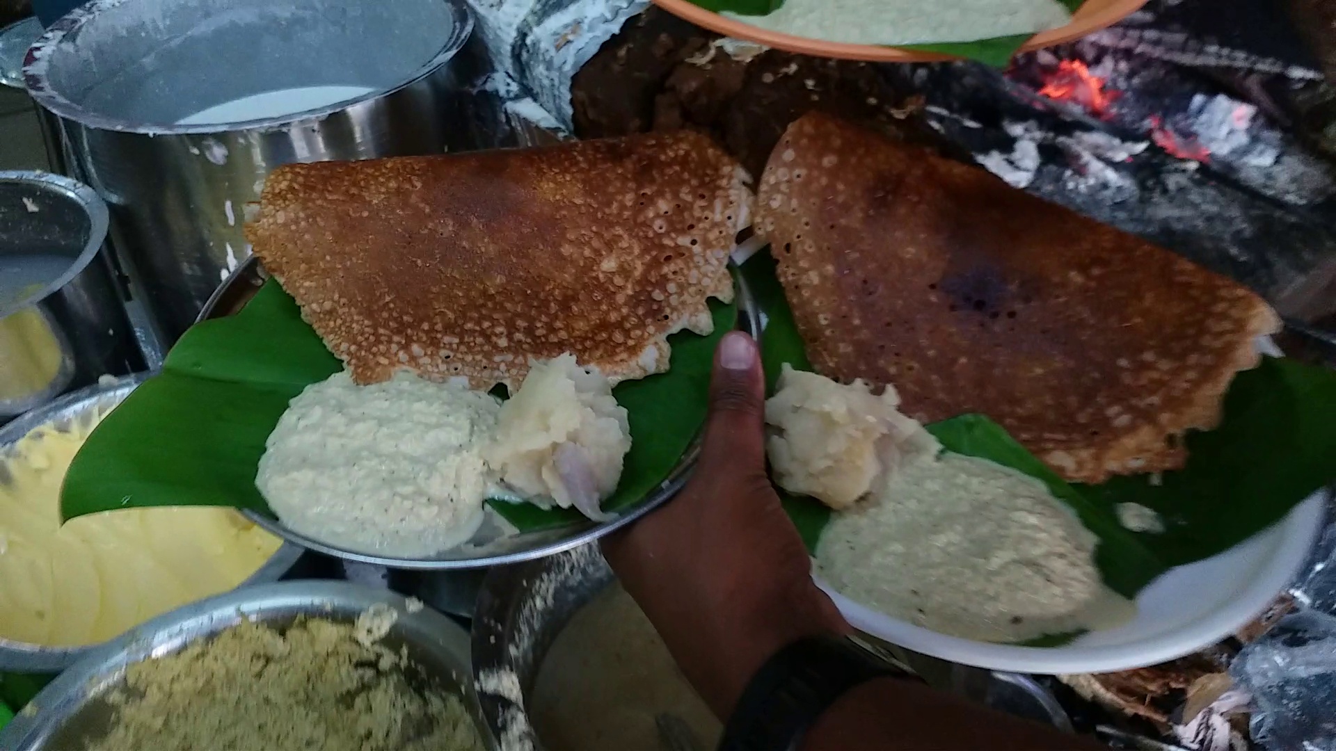 Dosa and chutney