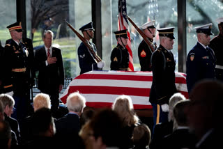 Jimmy Carter's extended public farewell began Saturday in Georgia. Carter died on Dec. 29 at the age of 100.