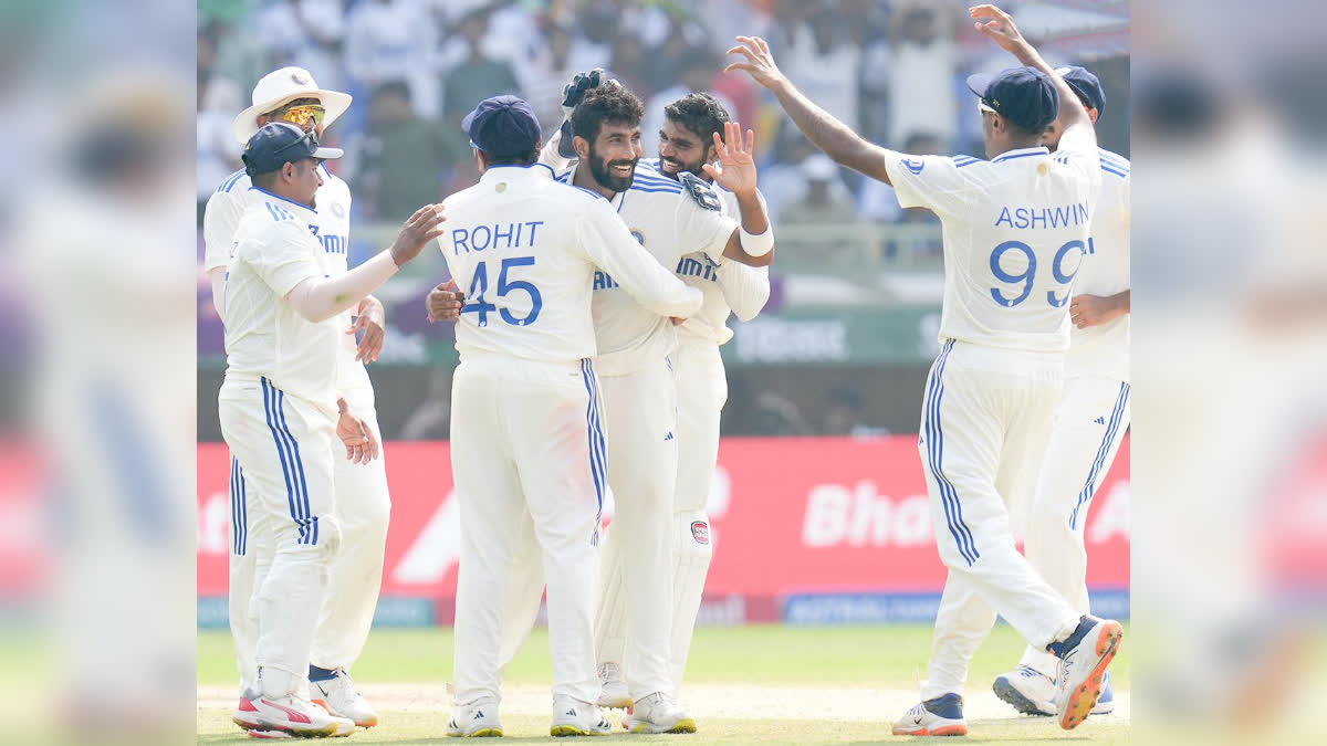 india won second test match against england
