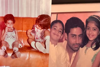 Shweta Bachchan, Navya Nanda Wish Abhishek Bachchan on His Birthday with Throwback Pictures