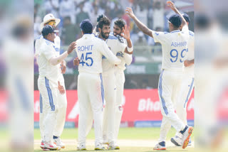 india won second test match against england
