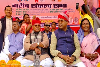 Jitan Ram Manjhi during a rally in Gaya
