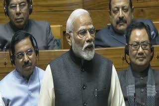 PM Narendra Modi in Parliament