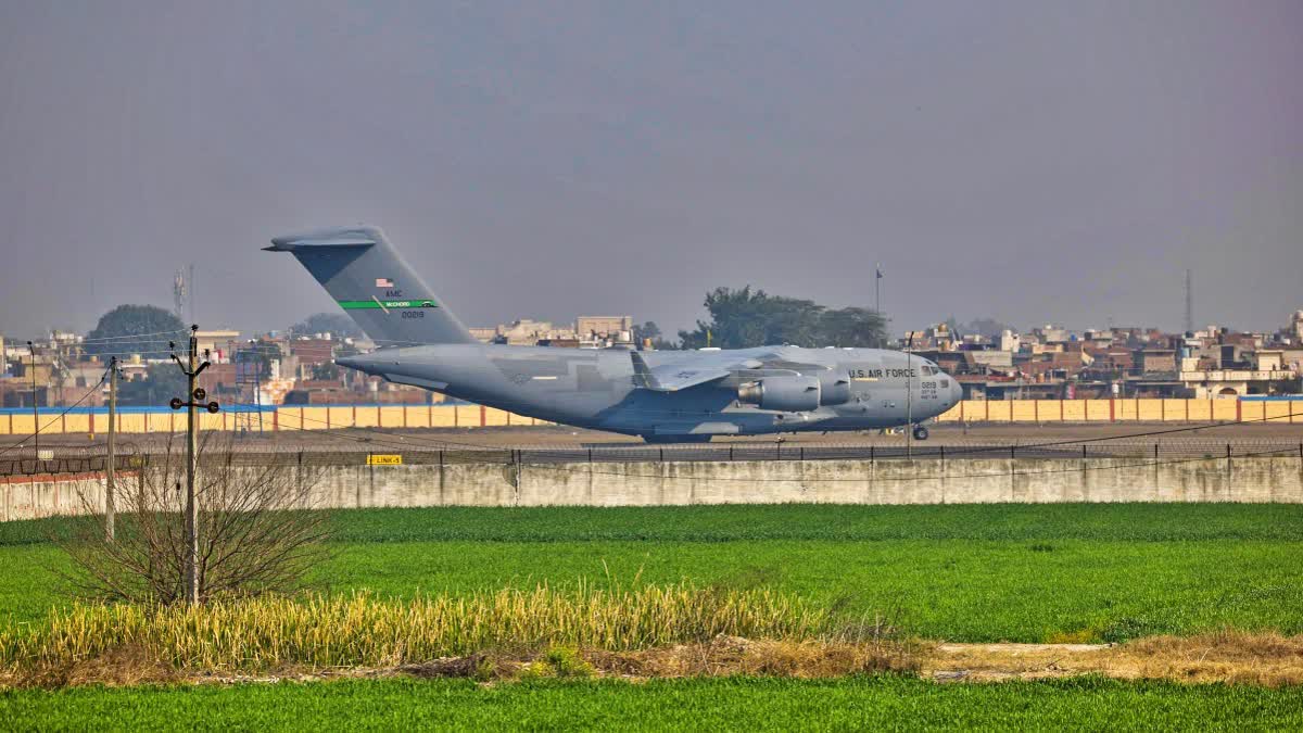 205 Indians deported by US arriving in Amritsar Airport today