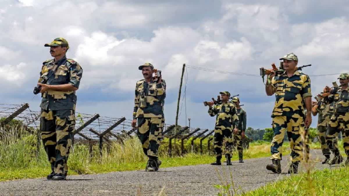 BSF ON BANGLA ILLEGAL CONSTRUCTION