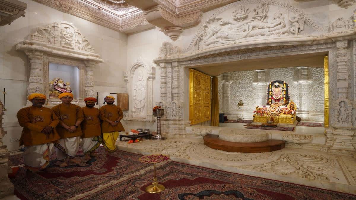 A file photo of the sanctum santorum of the Ram Temple.