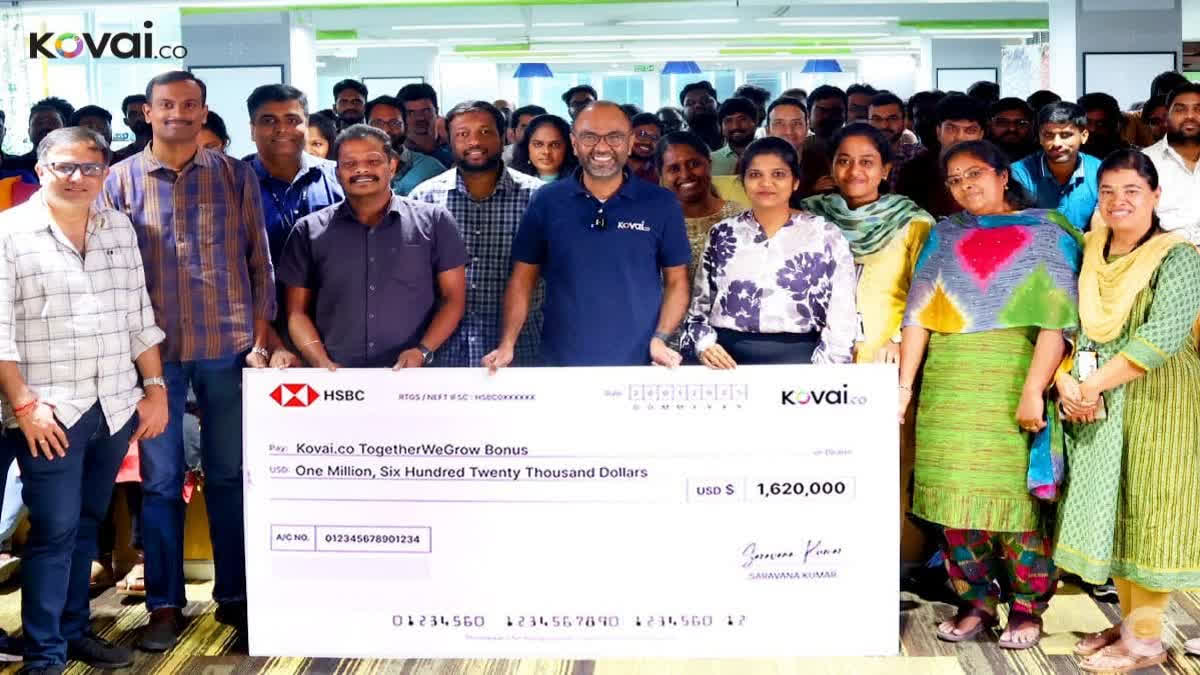 Coimbatore: IT Company Surprises Its Employees By Offering Rs.14.5 Crore As Bonus