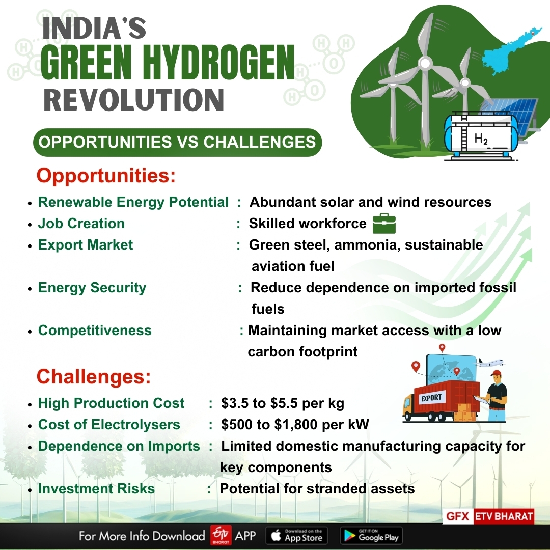 Infographic for India's Green Hydrogen Revolution