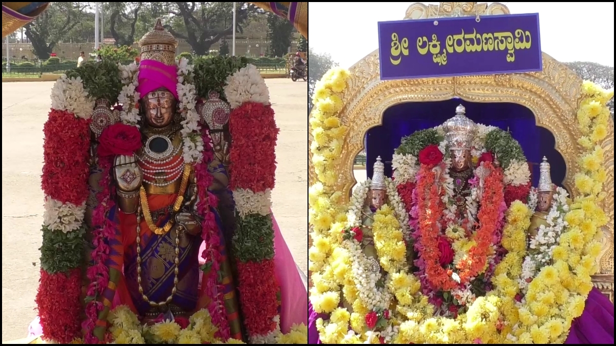 Ratha Saptami celebrations in front of Ambavilas Palace