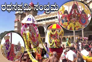 Ratha Saptami celebrations in front of Ambavilas Palace