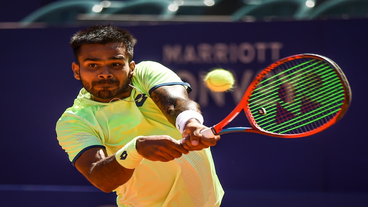 Sumit Nagal won his first round match in the Indian Wells.