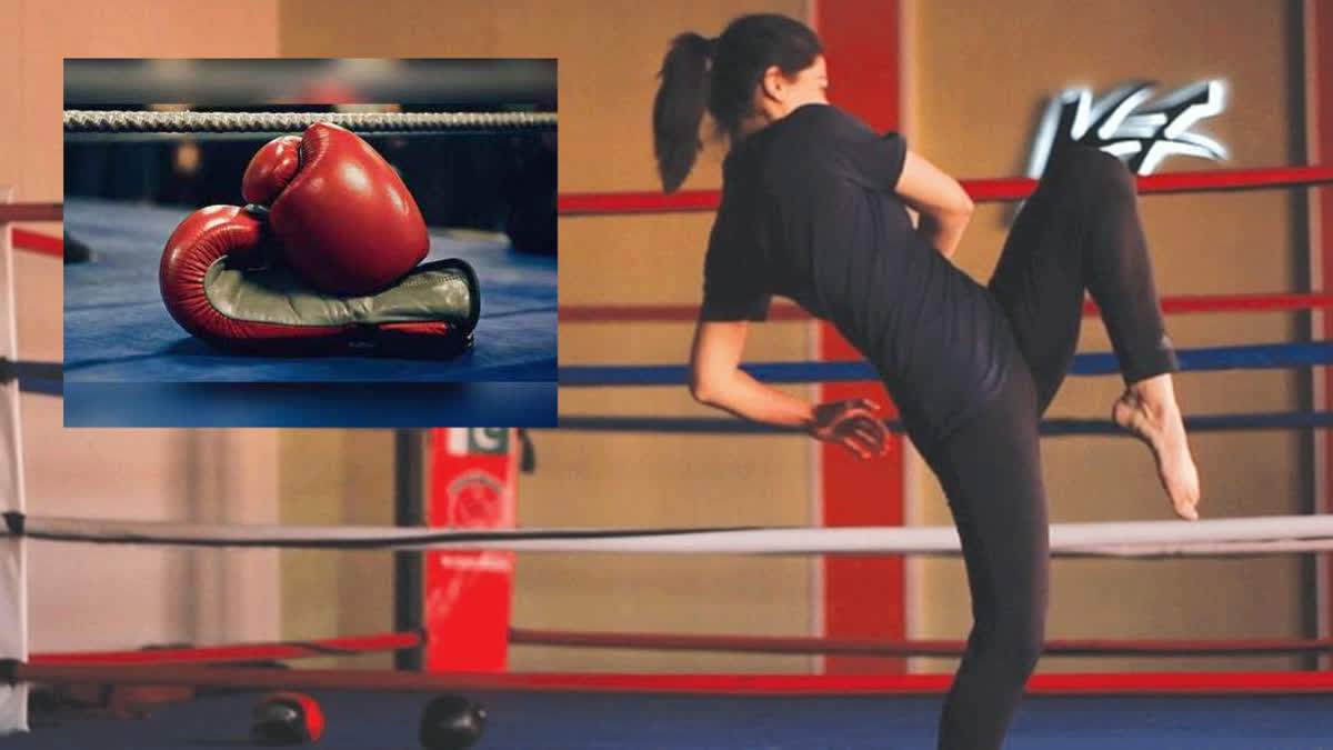 Pakistani female boxer