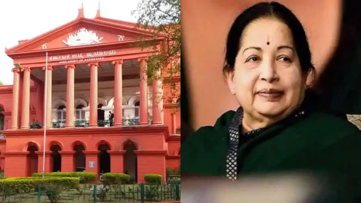 Karnataka High Court and Jayalalitha