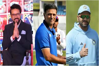 Anurag Thakur, Rahul Dravid, Rohit Sharma