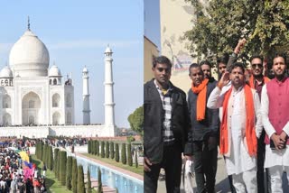 Taj Mahal Yogi Youth Brigade collage