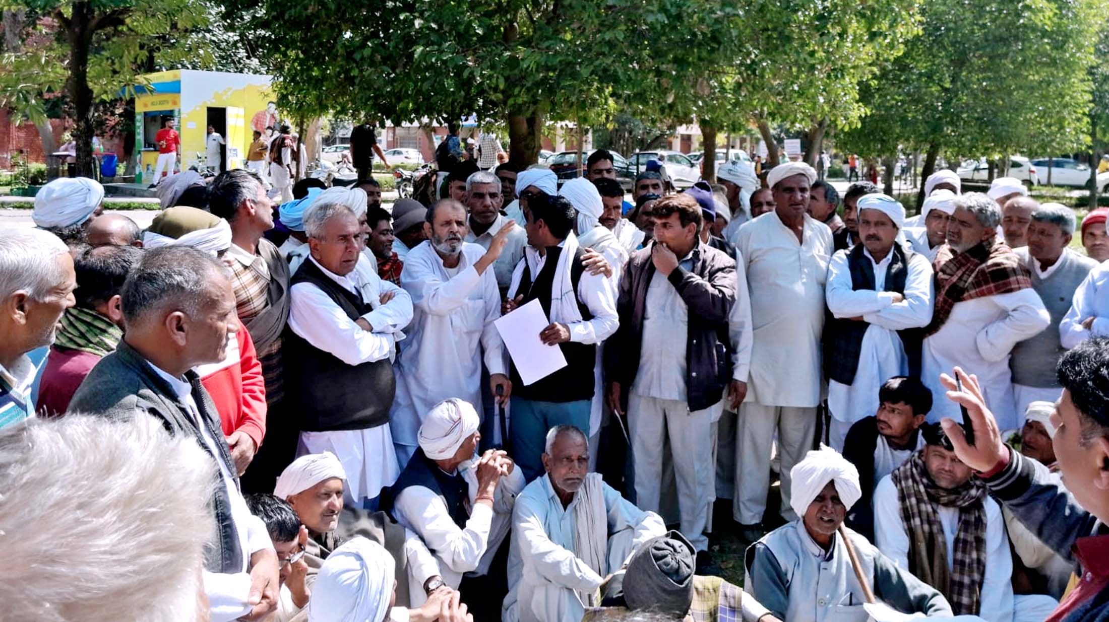 Crops damaged due to rain and hailstorm in Haryana