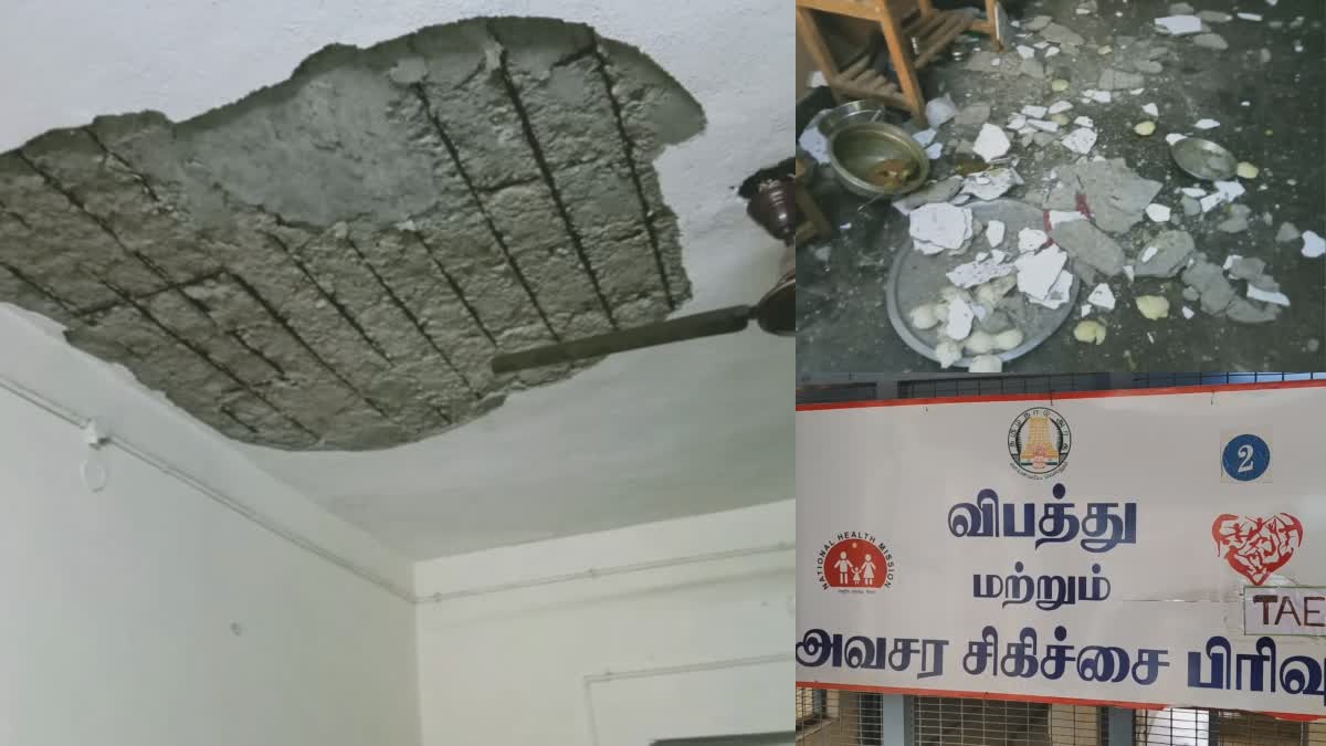 A roof collapsed accident in Dindigul