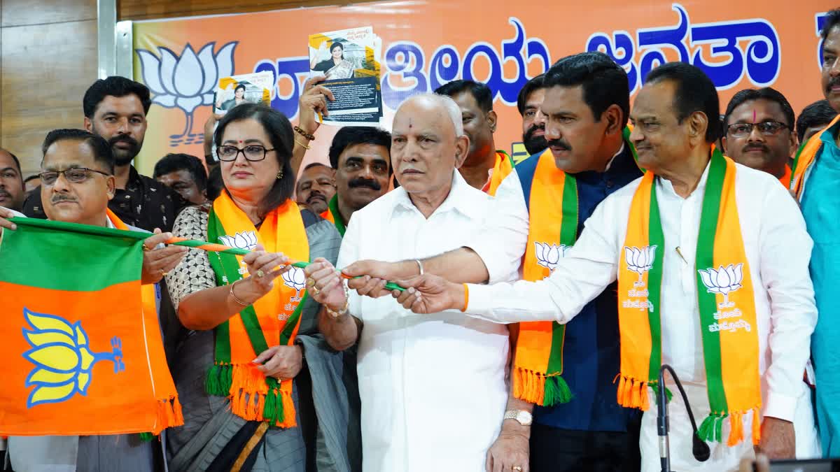 MP Sumalata Ambarish has officially joined the BJP