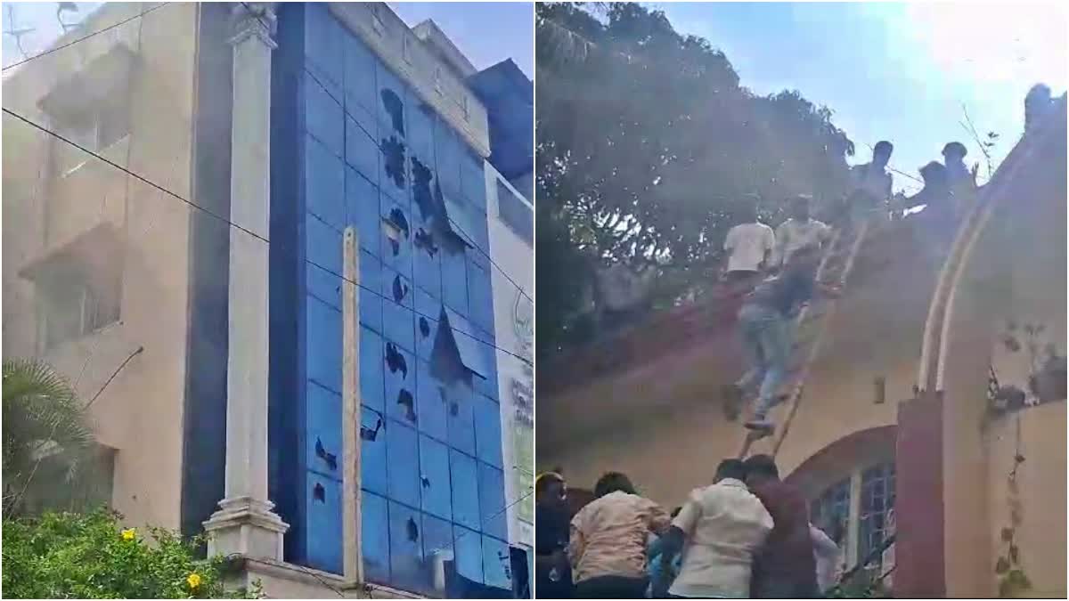 COMMERCIAL BUILDING  OPERATION CONTINUED  RESCUE OPERATION CONTINUED  BENGALURU