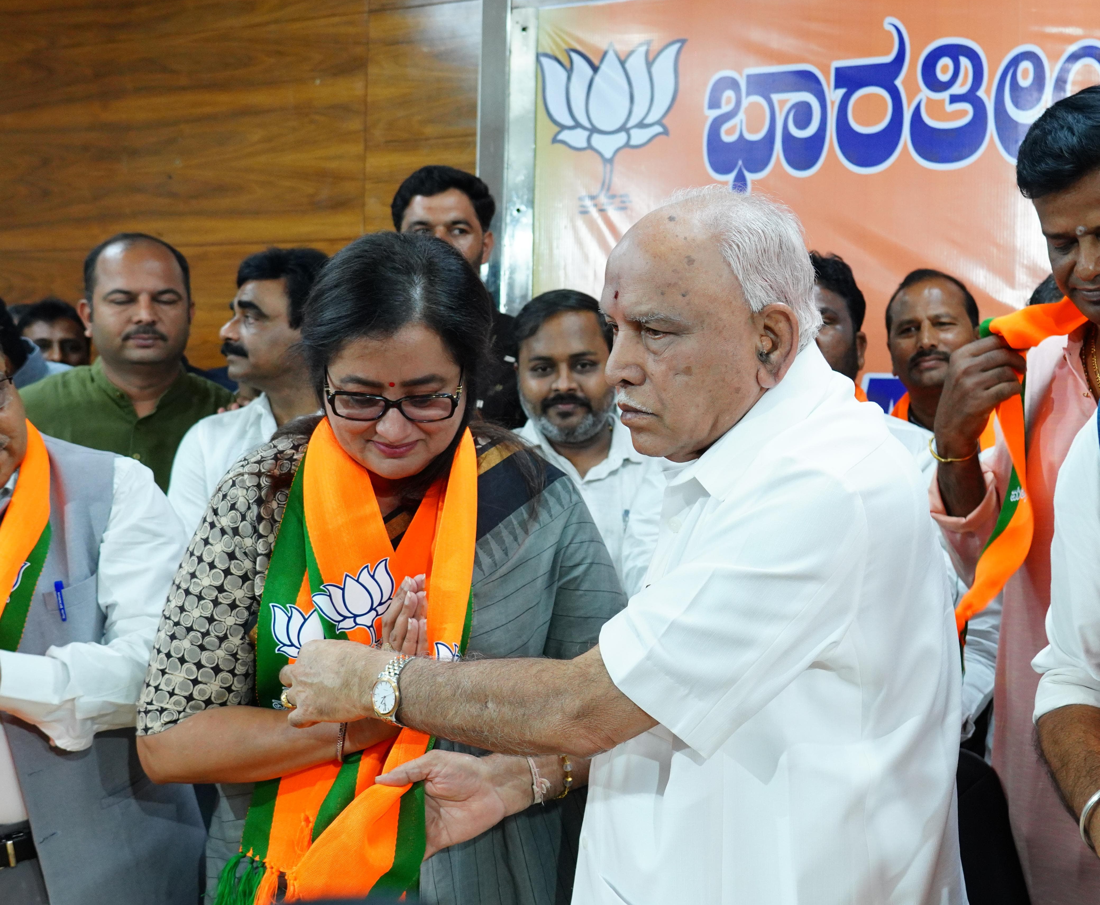 MP Sumalata Ambarish has officially joined the BJP