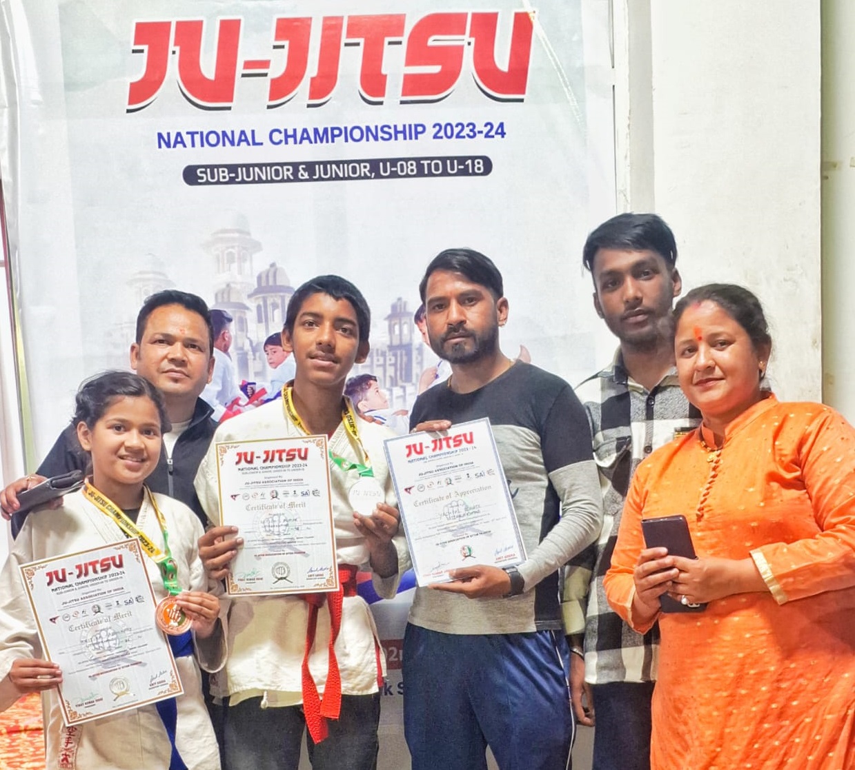 Almora Players Won Medals in Ju Jitsu Championship
