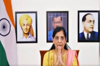 The AAP placed an image of Delhi Chief Minister Arvind Kejriwal, currently in jail between the portraits of freedom fighter Bhagat Singh and BR Ambedkar at the CM's official residence. This triggered a political row, with the BJP accusing the AAP of insulting the national heroes.