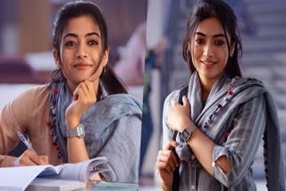 Makers of the highly awaited film The Girlfriend dropped two posters from the film wishing actor Rashmika Mandanna on her birthday.