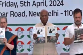 The Congress on Friday released its manifesto 'Nyay Patra' for the 2024 Lok Sabha election.