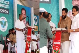 LOK SABHA ELECTION 2024  CM PINARAYI VIJAYAN  MIKE BROKE DOWN  KOTTAYAM