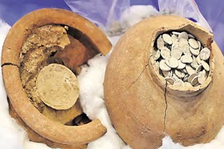Pot Containing Over 3,000 Lead coins of Ikshvaku period Found in Phanigiri Buddhist temple Site
