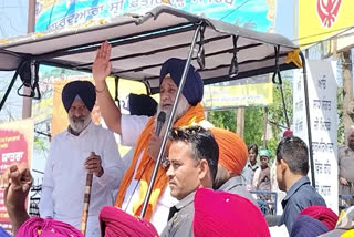 Sukhbir Badal resumed the Punjab Bachao Yatra