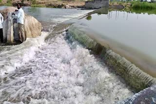 Heavy Water Flow in Kudavelly Vagu in Siddipet